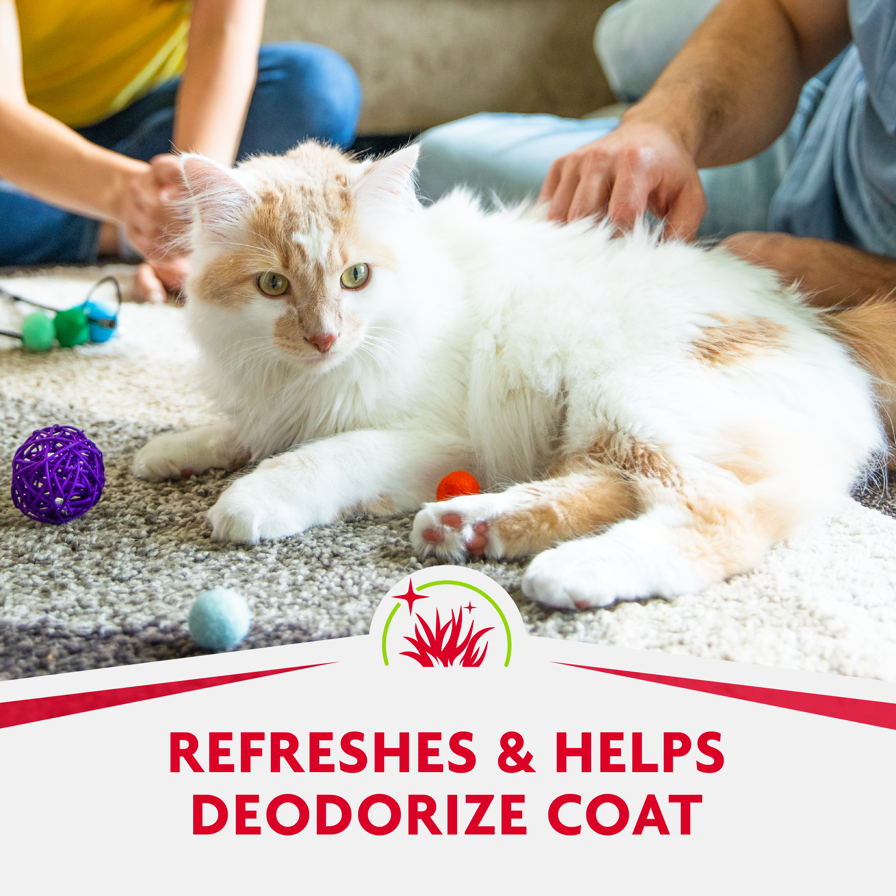Furminator DeShedding Grooming Wipes For Cats Refresh And Deodorize Coat Without Bathing 50 Count FURminator